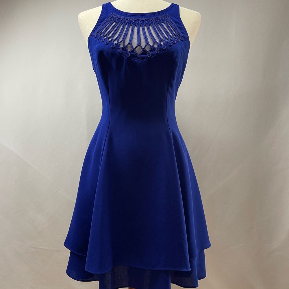 CDC Evening - Electric Blue Sleeveless Dress